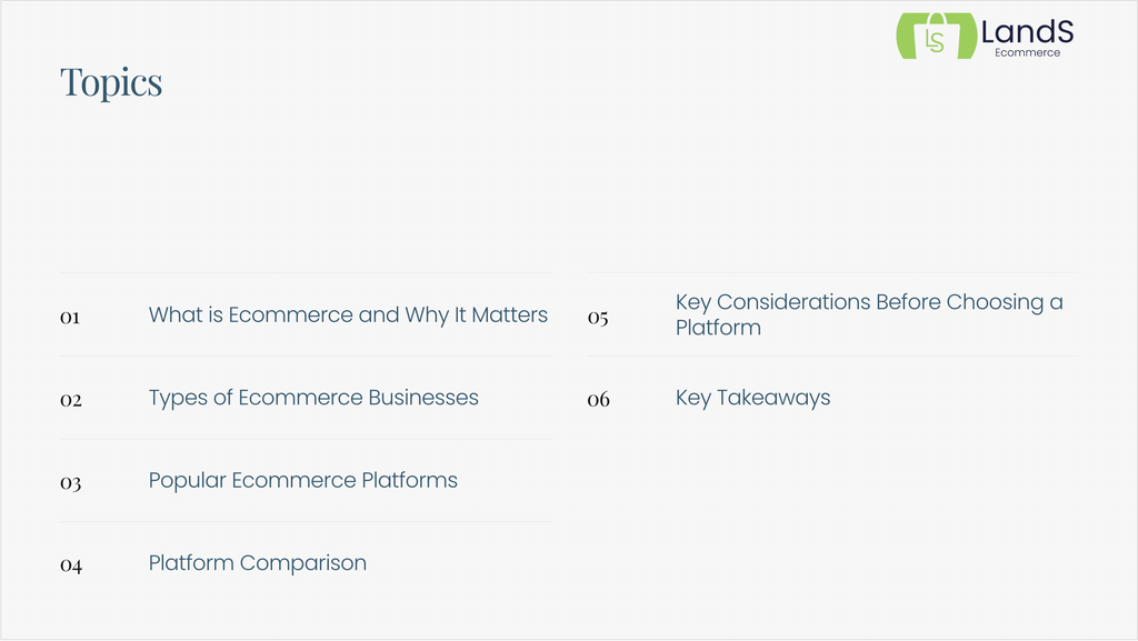 Ecommerce 101 | Free Crash Course for Beginners